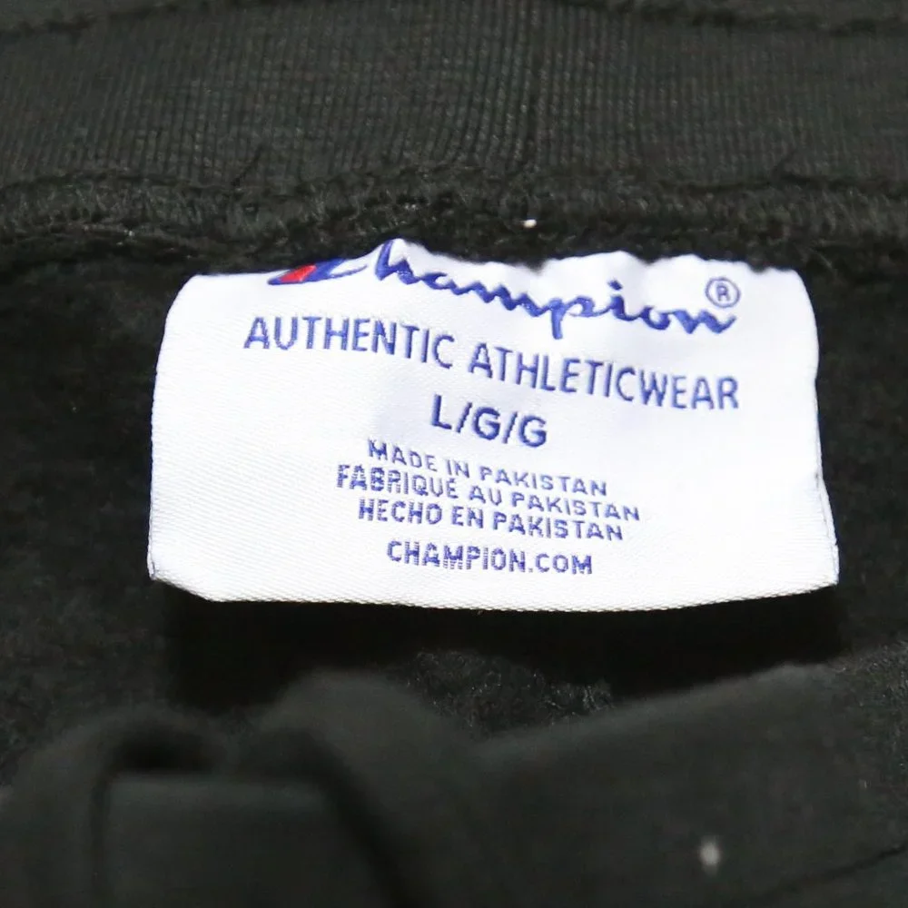 Champion Jogger Sweatpants Tapered Leg Big "C" Logo Black … - Picture 7 of 7